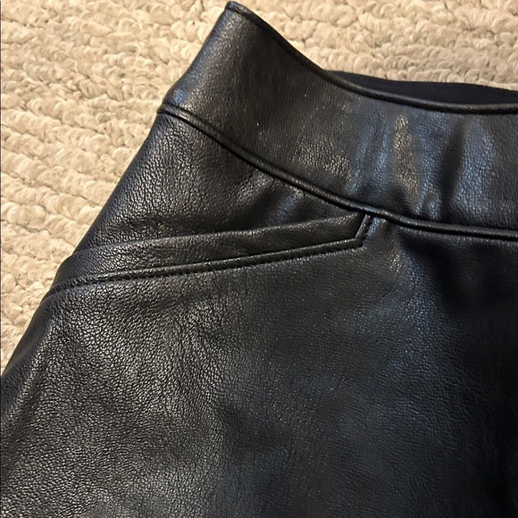 Spanx Flare Leather Leggings - Picture 3 of 10